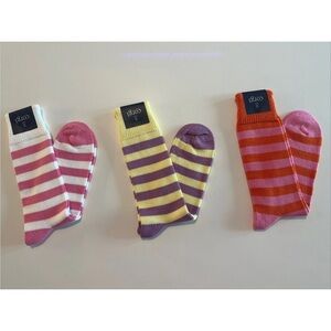 Men’s Striped Corgi Socks - 3 Pair